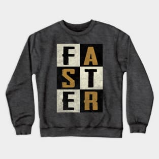 FASTER™ Checker Print Crewneck Sweatshirt